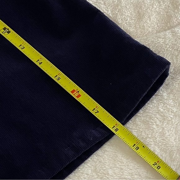BROOKS BROTHERS / Navy Blue Corduroy Mini Skirt Size 8 - Picture 11 of 11